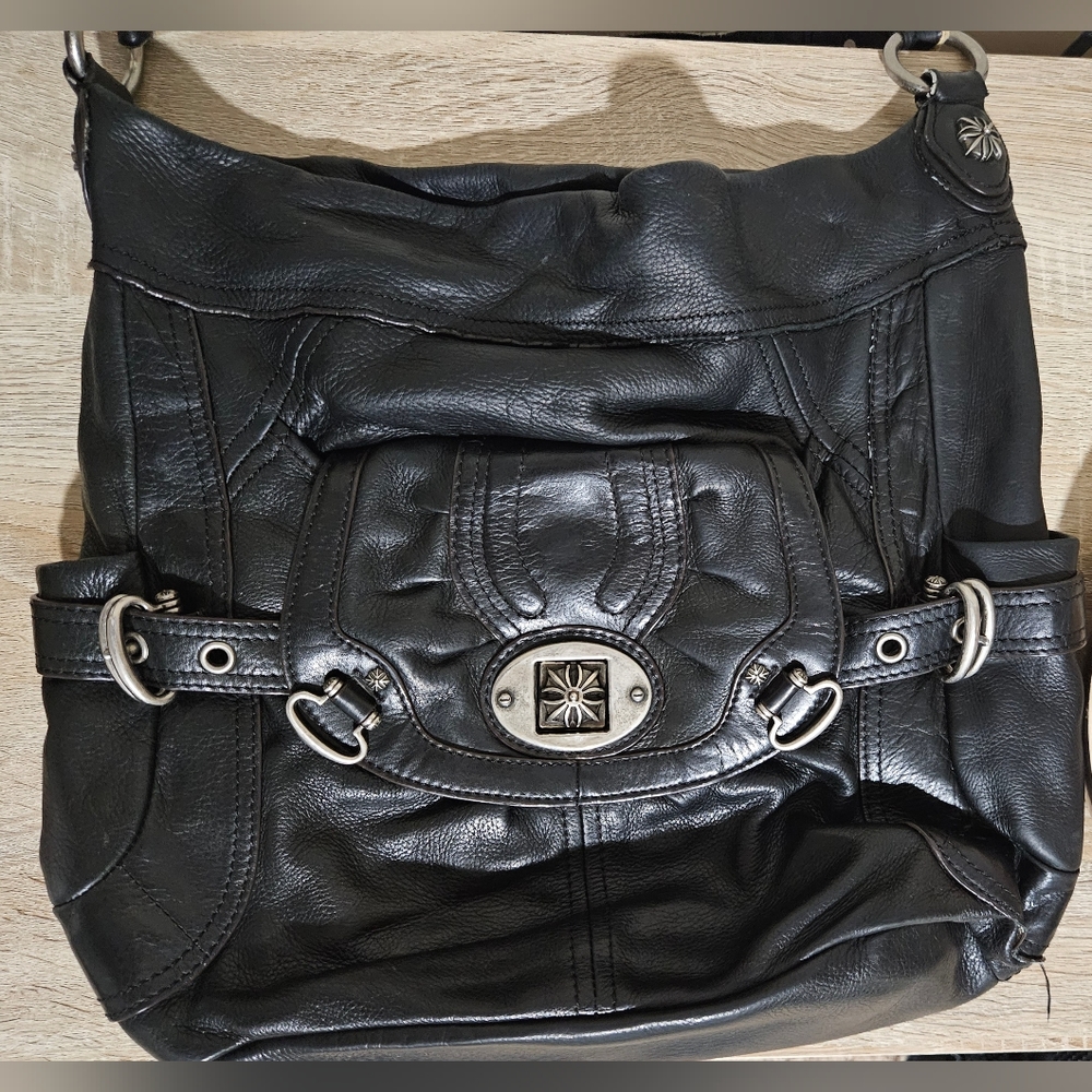 B. Makowsky large shoulder bag, Black